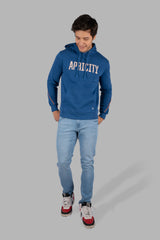 Blue Apricity Printed Hoodie