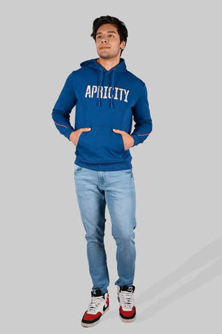 Blue Apricity Printed Hoodie Tim Paris
