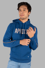 Blue Apricity Printed Hoodie