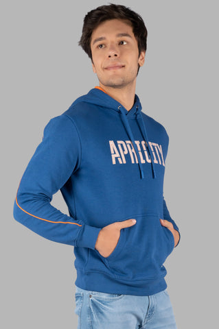 Blue Apricity Printed Hoodie Tim Paris
