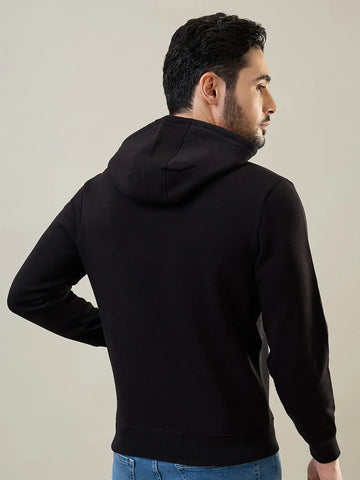 Black Printed Hoodie Tim Paris