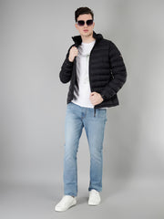Black Bomber Regular Fit Jacket
