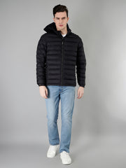 Black Bomber Regular Fit Jacket