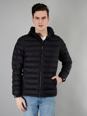 Black Bomber Regular Fit Jacket