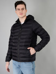 Black Bomber Regular Fit Jacket