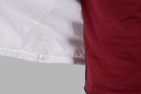 White Solid Bomber Jacket Tim Paris