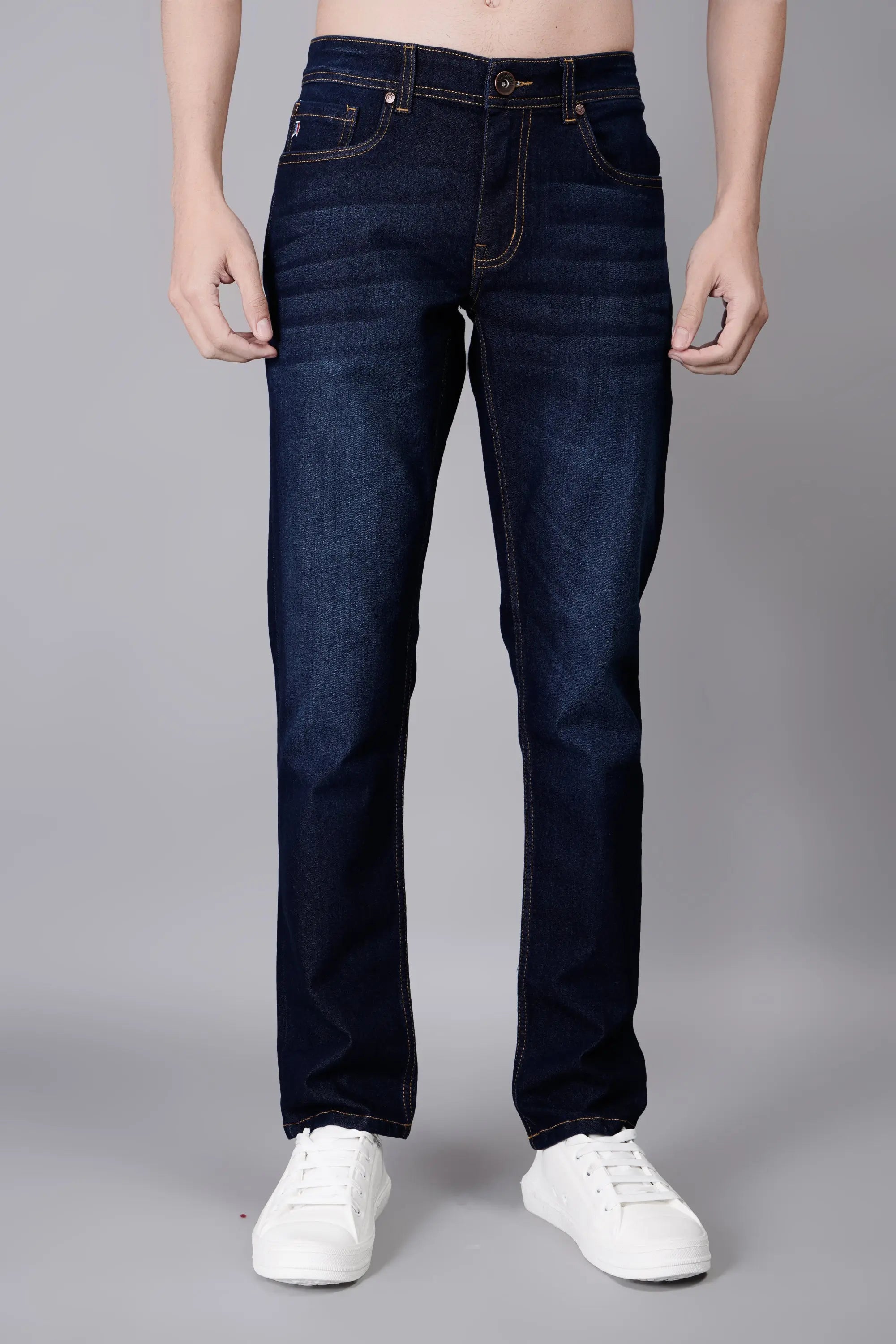 Dark Indigo Ferdinand Slim Tapered Jeans Tim Paris