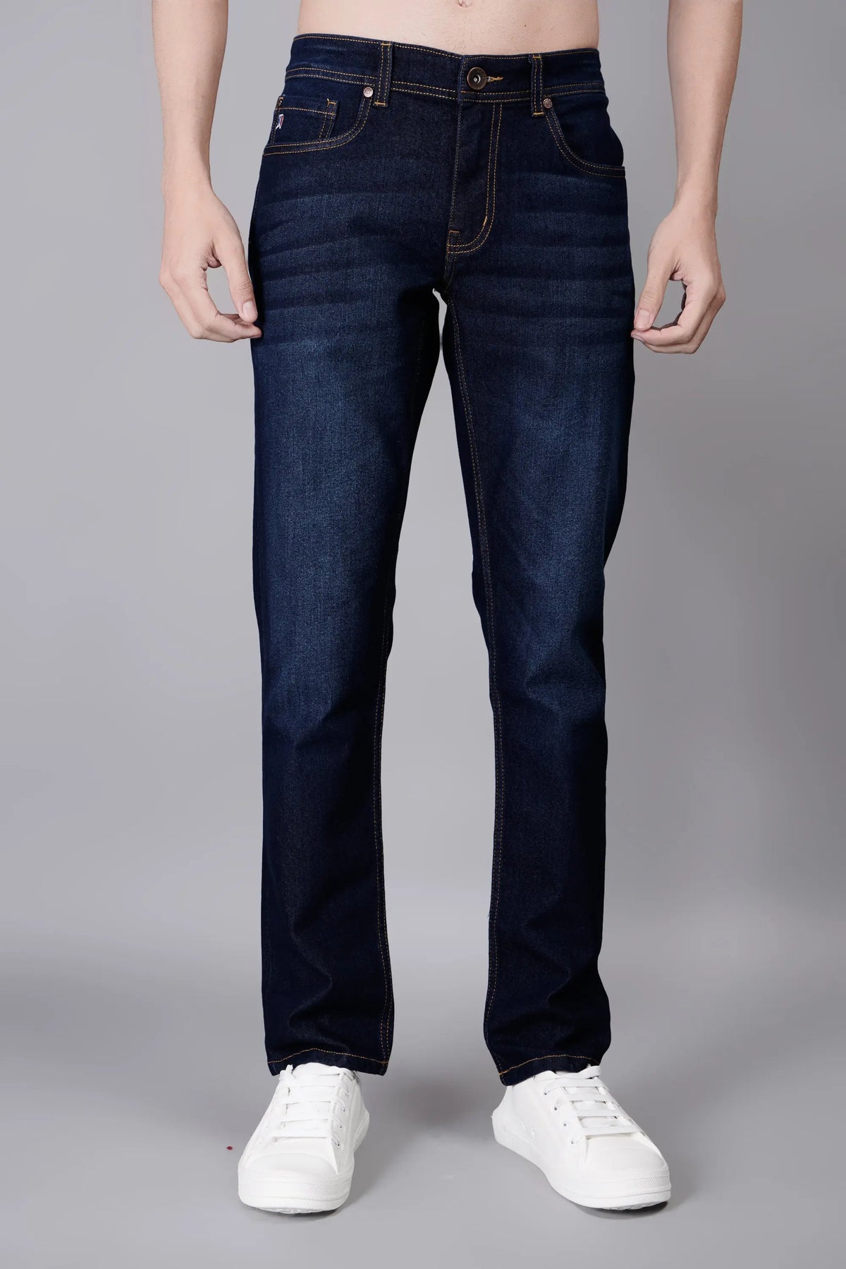 Dark Indigo Ferdinand Slim Tapered Jeans Tim Paris