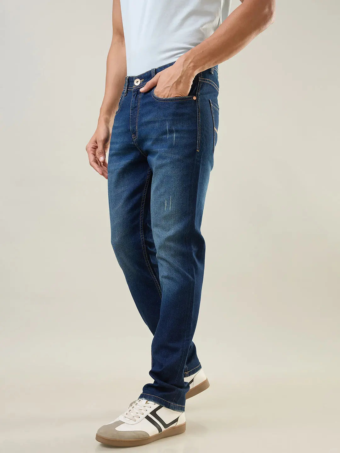 Dark Tint Parker Slim Straight Jeans TIM PARIS