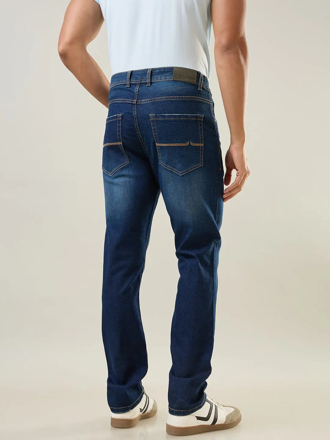 Dark Tint Parker Slim Straight Jeans TIM PARIS
