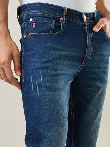 Dark Tint Parker Slim Straight Jeans TIM PARIS