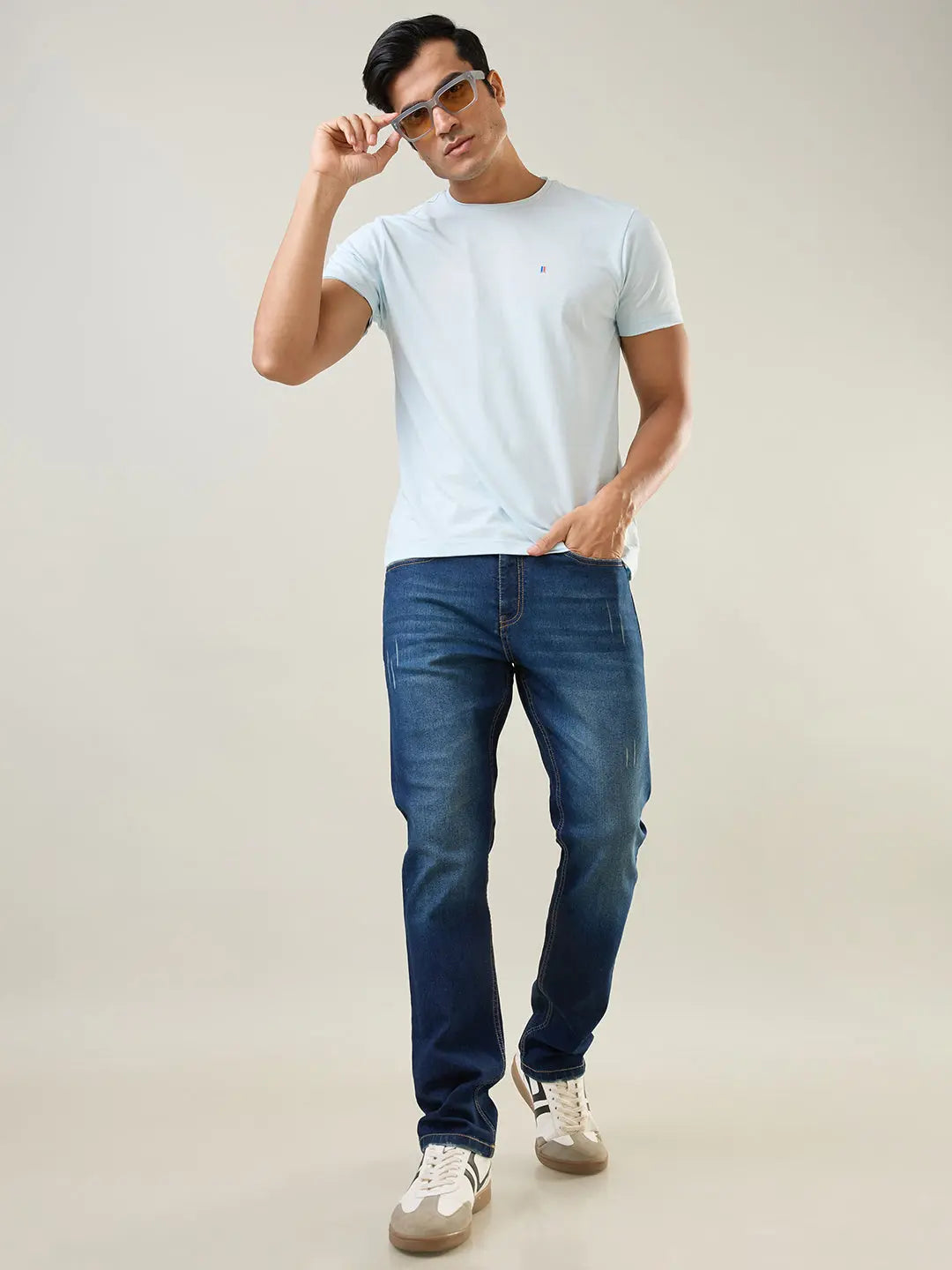 Dark Tint Parker Slim Straight Jeans TIM PARIS