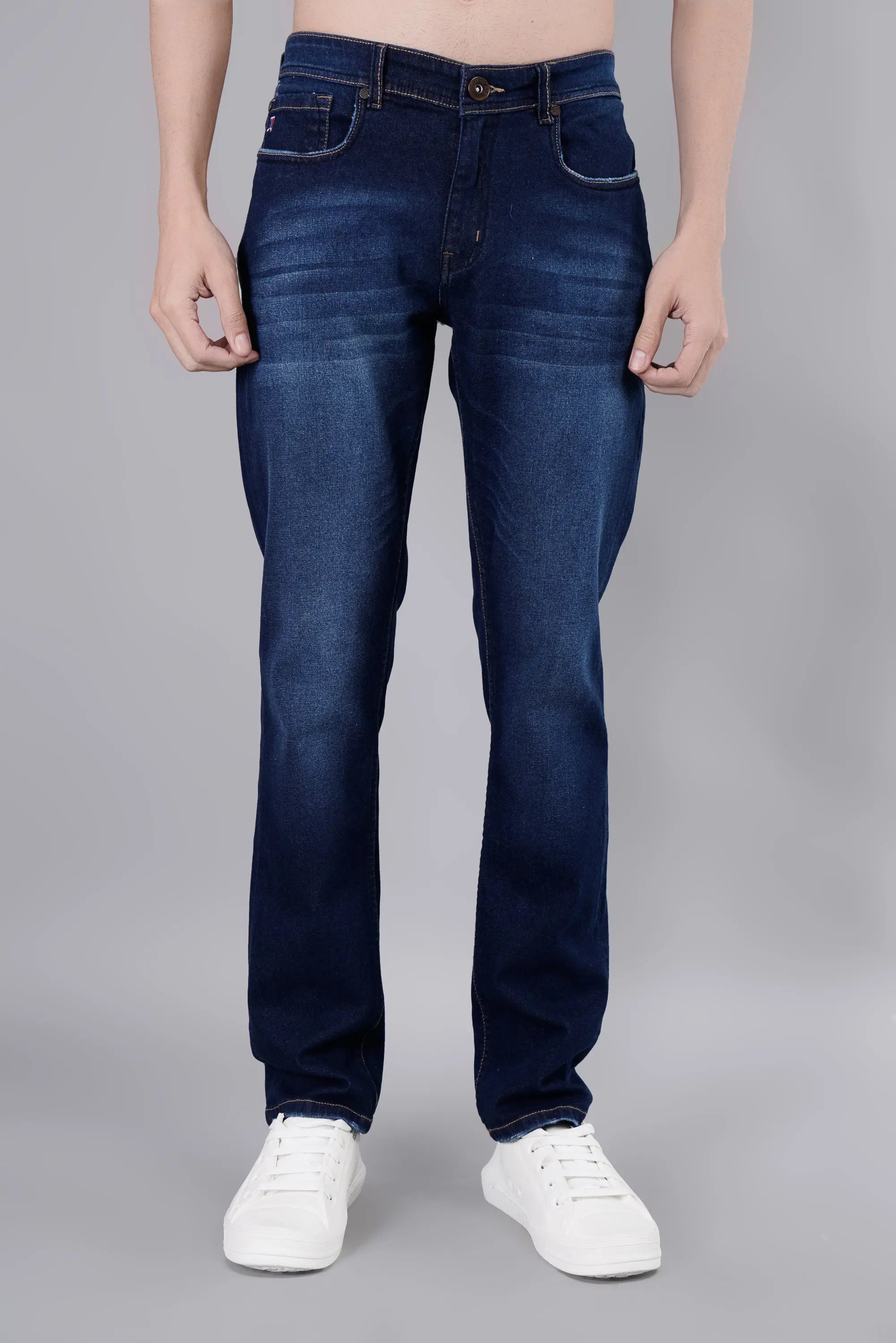 Dark Indigo Ferdinand Slim Tapered Jeans Tim Paris