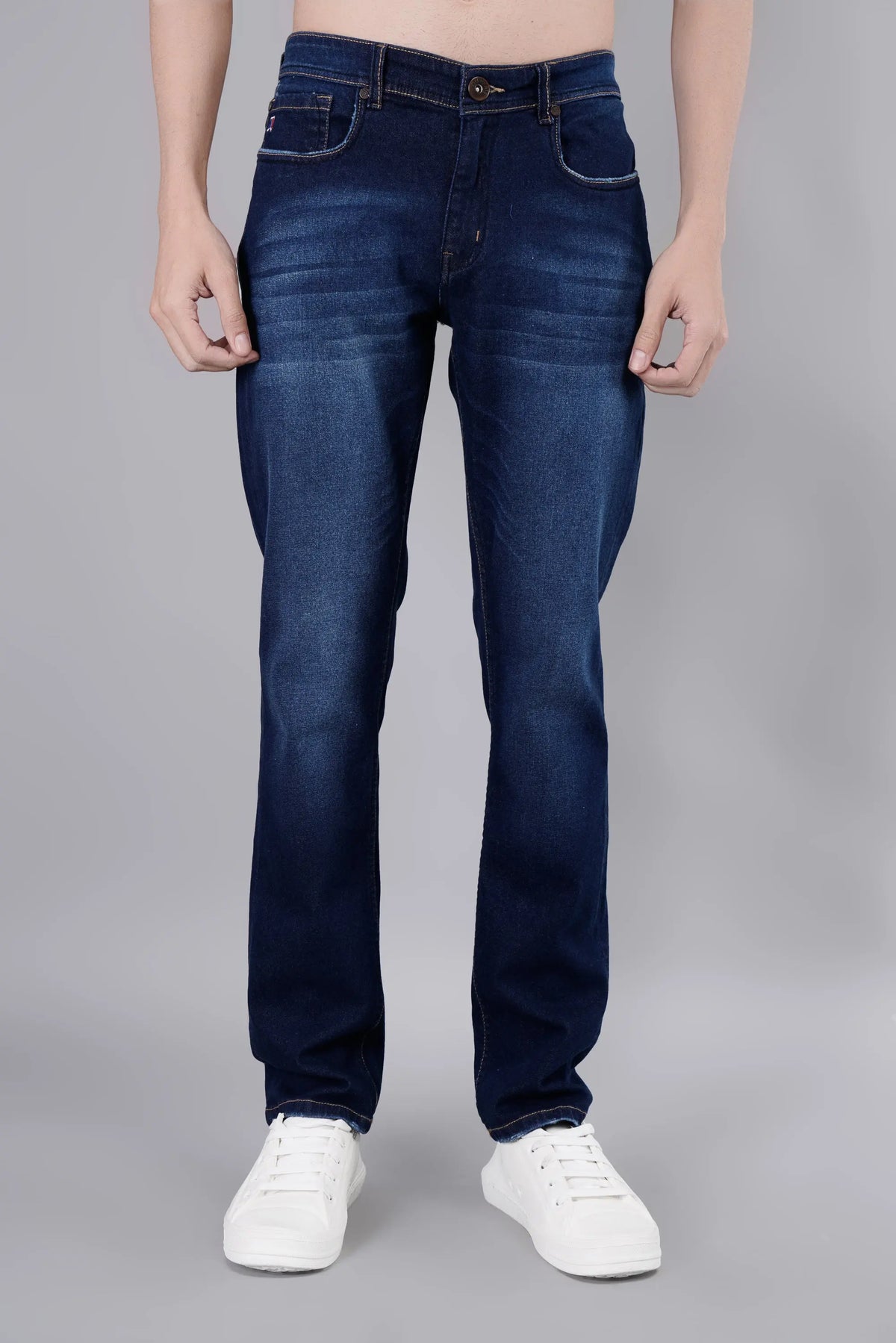 Dark Indigo Ferdinand Slim Tapered Jeans Tim Paris