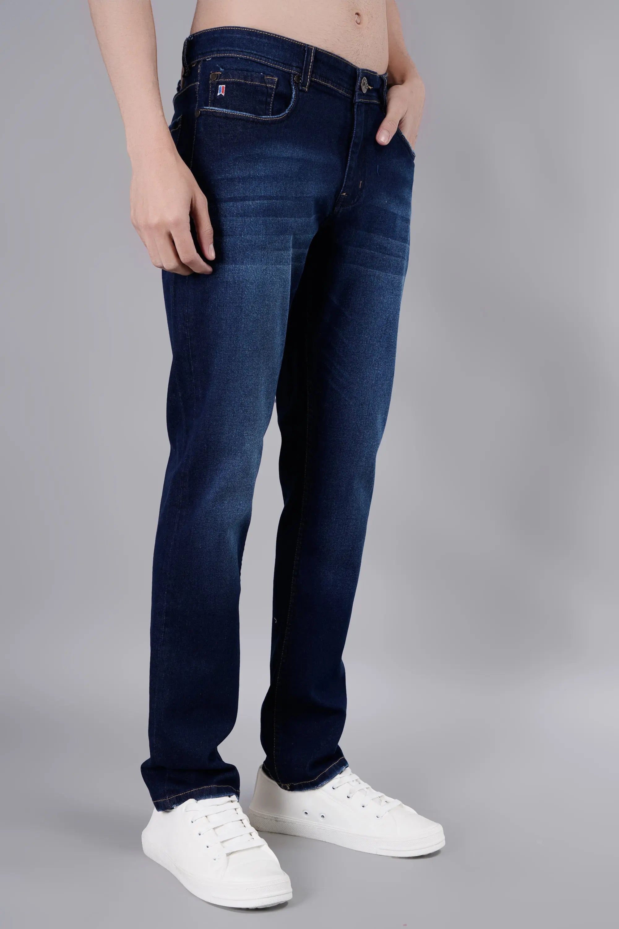 Dark Indigo Ferdinand Slim Tapered Jeans Tim Paris