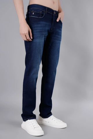 Dark Indigo Ferdinand Slim Tapered Jeans Tim Paris