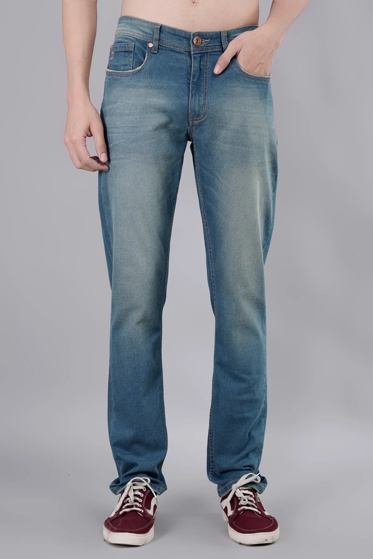 Medium Tint Ferdinand Slim Tapered Jeans Tim Paris