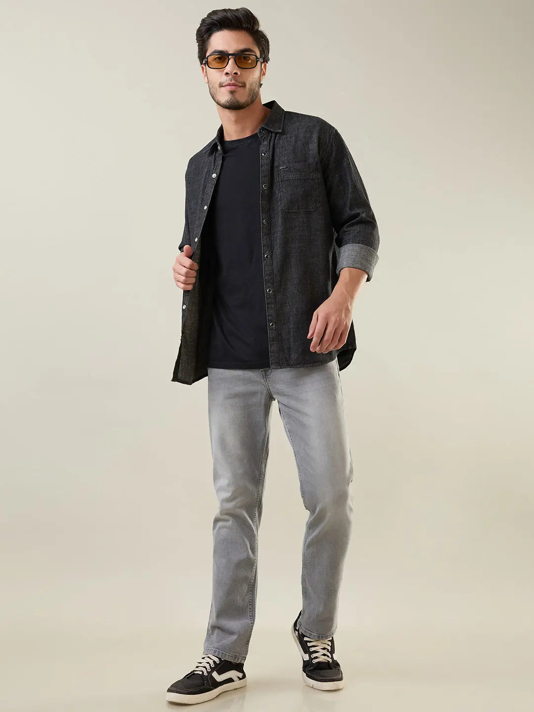 Medium Cloud Parker Slim Straight Jeans TIM PARIS