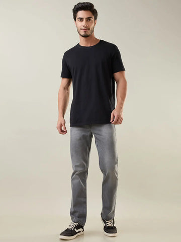 Medium Grey Parker Slim Straight Jeans TIM PARIS