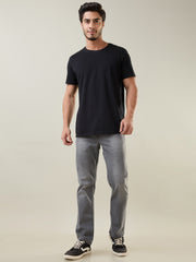 Medium Grey Parker Slim Straight Jeans