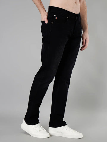 Enzyme Black Parker Slim Straight Jeans TIM PARIS