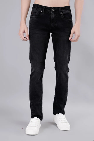 Black Ferdinand Slim Tapered Fit Jeans Tim Paris