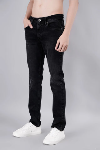 Black Ferdinand Slim Tapered Fit Jeans Tim Paris