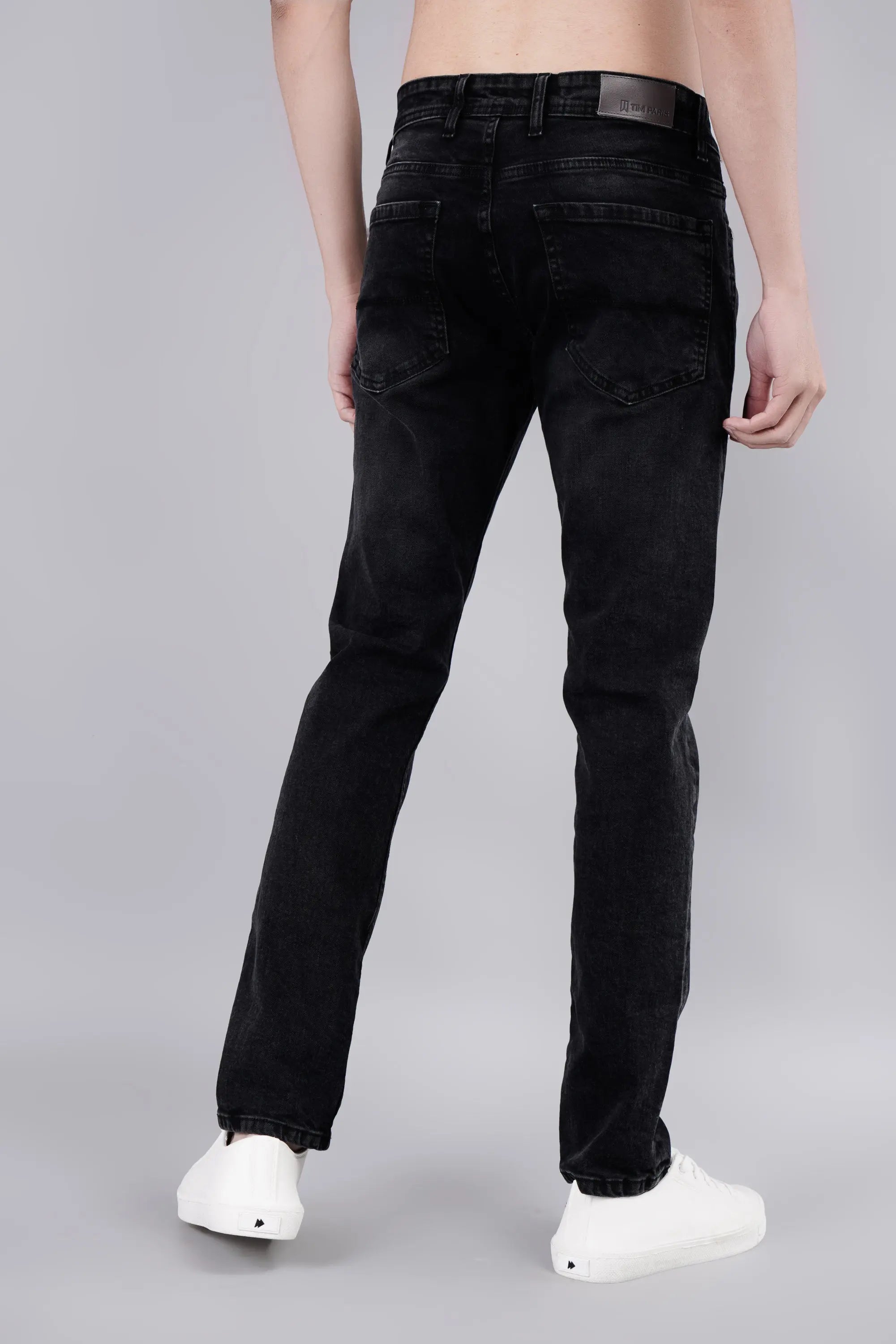 Black Ferdinand Slim Tapered Fit Jeans Tim Paris