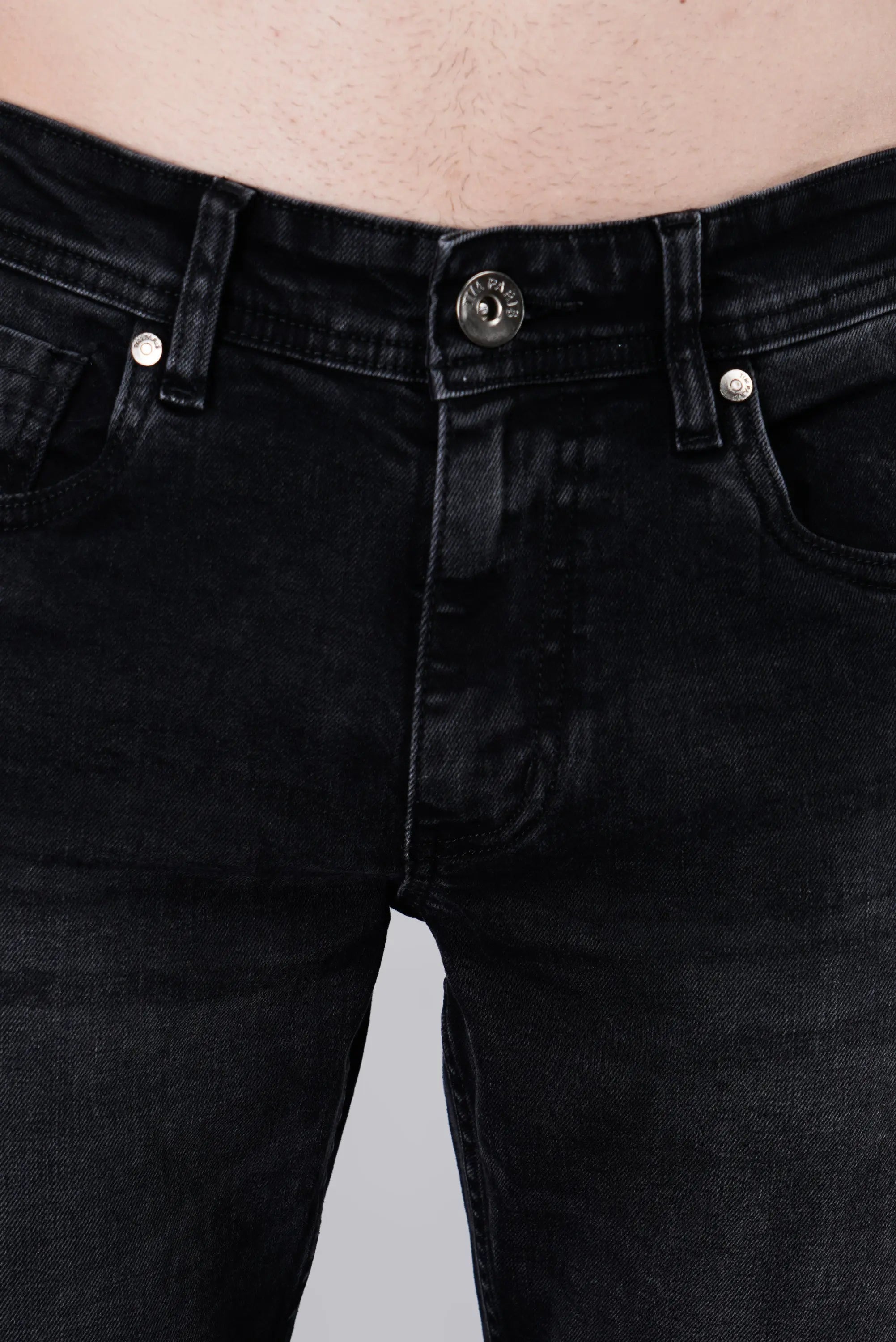 Black Ferdinand Slim Tapered Fit Jeans Tim Paris