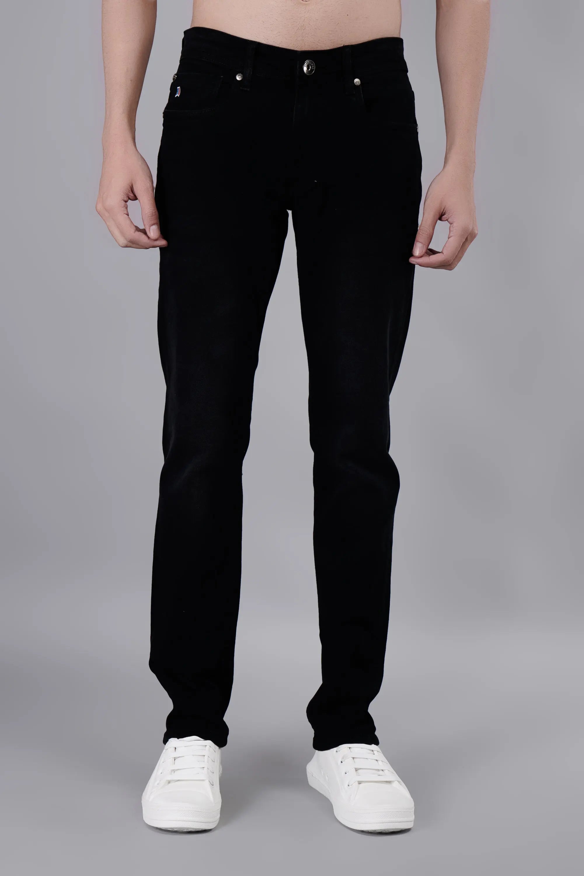 Black Ferdinand Slim Tapered Fit Jeans Tim Paris
