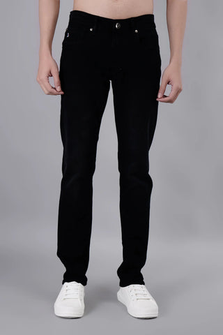 Black Ferdinand Slim Tapered Fit Jeans Tim Paris