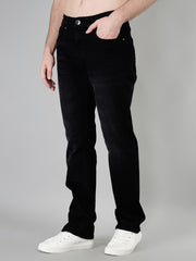 Enzyme Wash Jet Black Stretch Fit Jeans