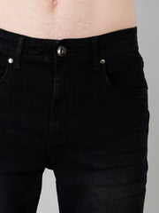 Enzyme Wash Jet Black Stretch Fit Jeans