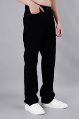Enzyme Wash Jet Black Stretch Fit Jeans