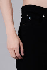 Enzyme Wash Jet Black Stretch Fit Jeans