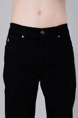 Enzyme Wash Jet Black Stretch Fit Jeans