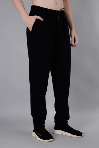 Black Relaxed Fit Joggers Tim Paris