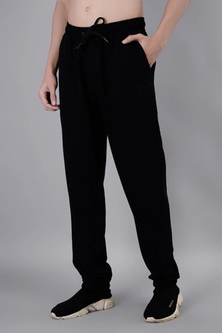Black Relaxed Fit Joggers Tim Paris