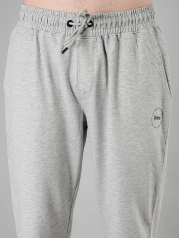 Grey Melange Relaxed Fit Joggers Tim Paris