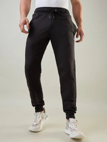Black Oyester Regular Fit Jogger Tim Paris