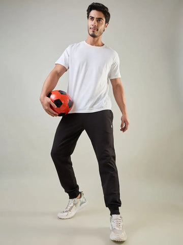 Black Oyester Regular Fit Jogger Tim Paris