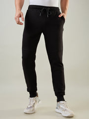 Black Ribbed Cuff Regular Fit Jogger