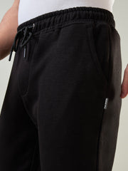 Black Ribbed Cuff Regular Fit Jogger