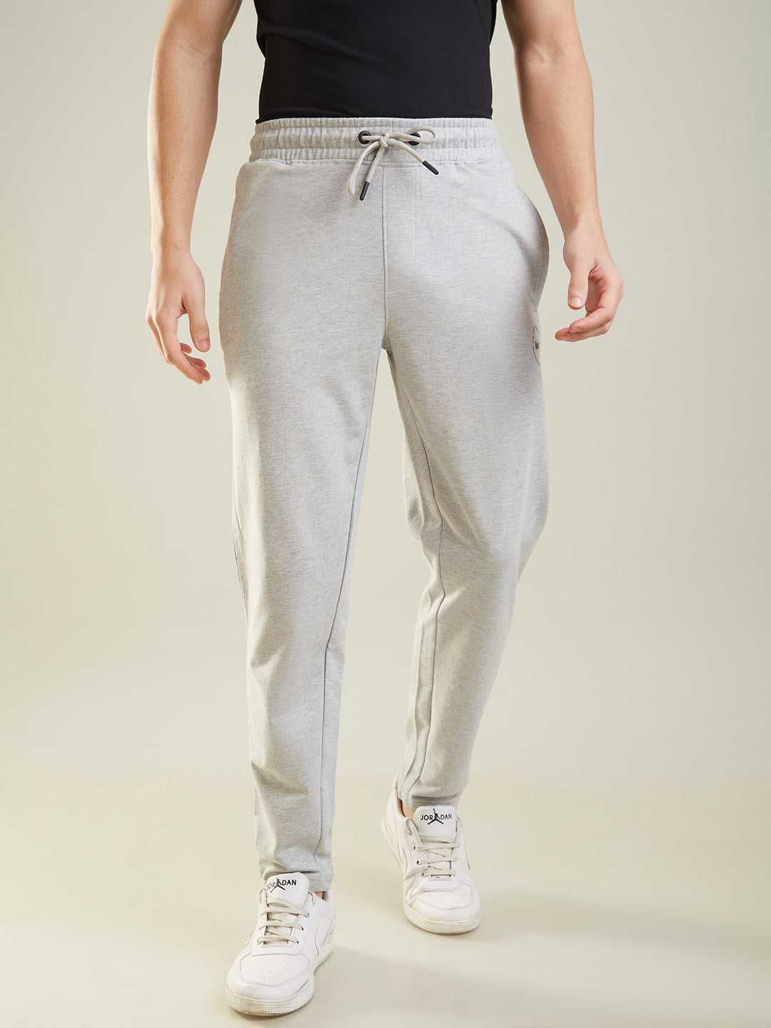 Grey Melange Regular Fit Lounge Pant