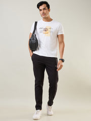 Black Regular Fit Lounge Pant