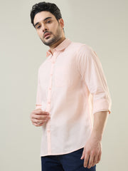 Peach Solid Shirt