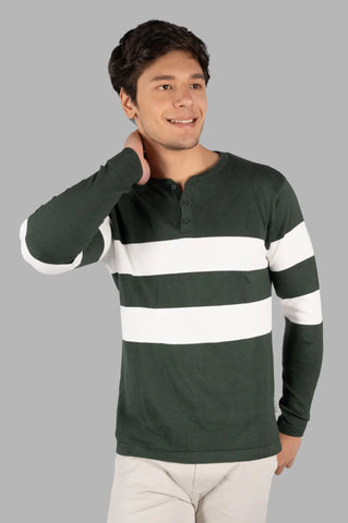 Round Neck Green Pullover Tim Paris