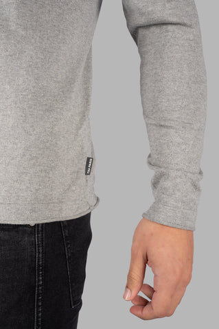 Light Grey Round Neck Pullover Tim Paris