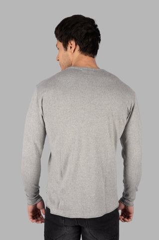 Light Grey Round Neck Pullover Tim Paris