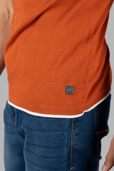 Bombay Brown Solid Round Neck T-Shirt